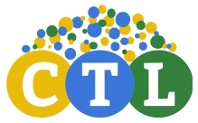 Center for Teaching &amp; Learning Logo; overlapping circles demonstrating the interconnectedness of the CTL's mission to support teaching and learning.