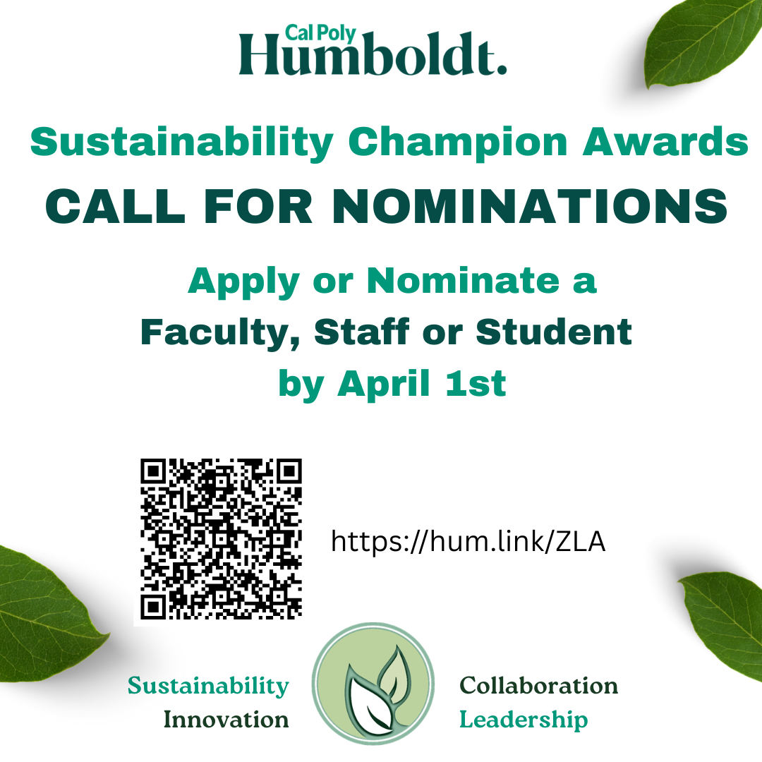 Call for Nominations: 2026 Sustainability Champion Awards | myHumboldt ...
